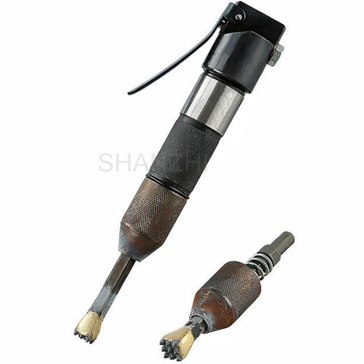 Customized concrete finishes with pneumatic lychee hammer Customized concrete finishes with pneumatic lychee hammer